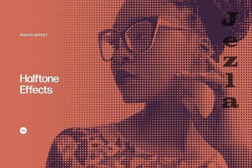 Halftone Pattern Photo Effects - 6850341