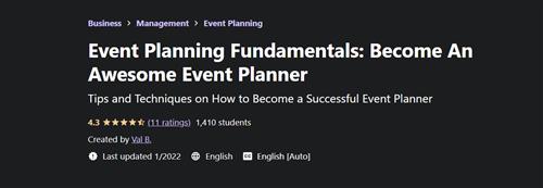 Event Planning Fundamentals - Become An Awesome Event Planner