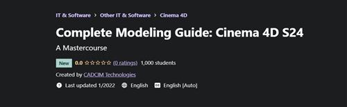 Udemy - Complete Modeling Guide Cinema 4D S24