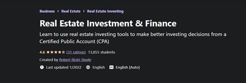 Udemy - Real Estate Investment & Finance