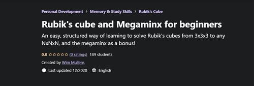 Udemy - Rubik's Cube and Megaminx for Beginners