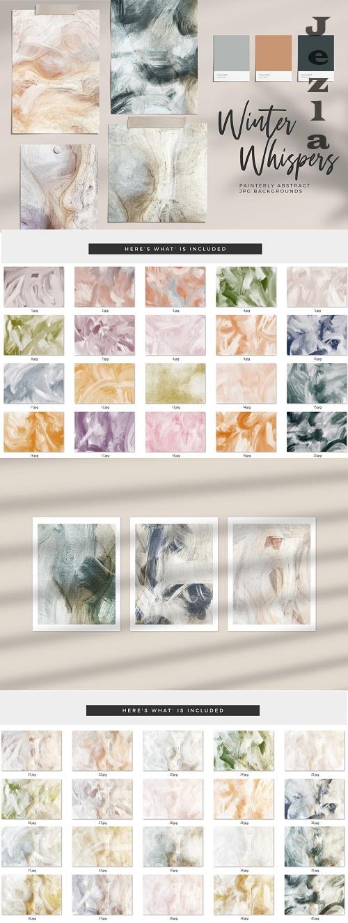 Winter Whispers Painterly Abstracts - 6835426 Winter Whispers Painterly Abstracts - 6835426