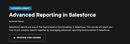 Adrien Sacco - Advanced Reporting in Salesforce