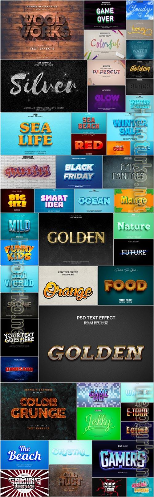 Bundle 3d text style effect in psd vol 10 Bundle 3d text style effect in psd vol 10
