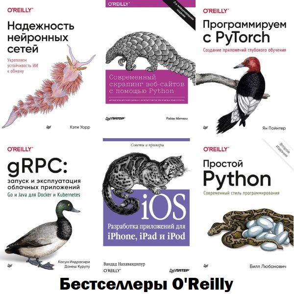 Бестселлеры O'Reilly в 100 книгах (PHP, MySQL, JavaScript, CSS и HTML5, jQuery, C) (2008-2022) PDF, DJVU, FB2