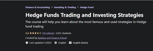 Udemy - Hedge Funds Trading and Investing Strategies