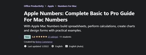 Apple Numbers - Complete Basic to Pro Guide For Mac Numbers