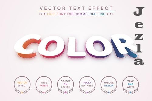 Rainbow Color - Editable Text Effect - 6859773