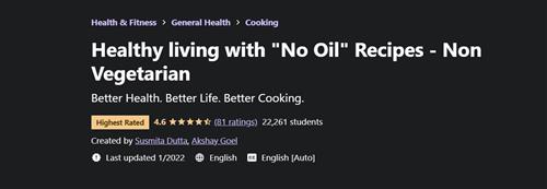 Healthy Living with No Oil Recipes - Non Vegetarian