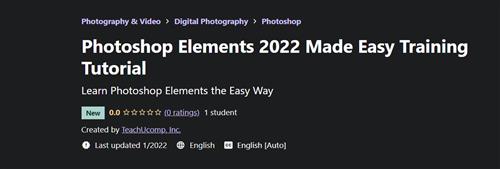 Udemy - Photoshop Elements 2022 Made Easy Training Tutorial