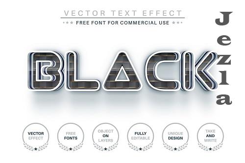 Black Black - Editable Text Effect - 6836214