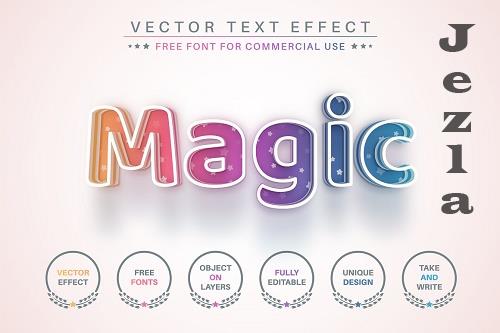 Magic Rainbow - Editable Text Effect - 6861366