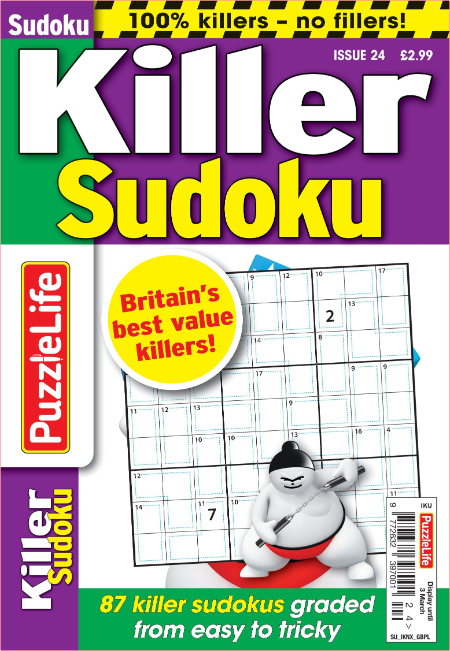 PuzzleLife Killer Sudoku - 06 January 2022