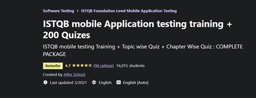 Udemy - ISTQB mobile Application Testing Training + 200 Quizes