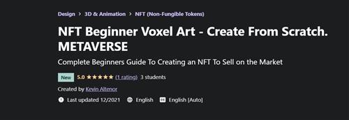 NFT Beginner Voxel Art – Create From Scratch METAVERSE