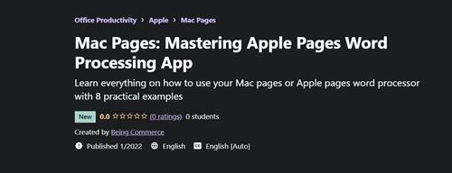 Mac Pages - Mastering Apple Pages Word Processing App