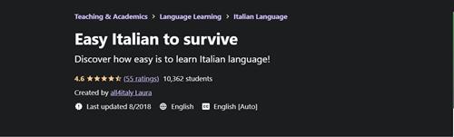 Udemy - Easy Italian to Survive