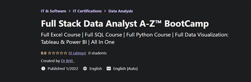 Dr Briit - Full Stack Data Analyst A-Z™ BootCamp