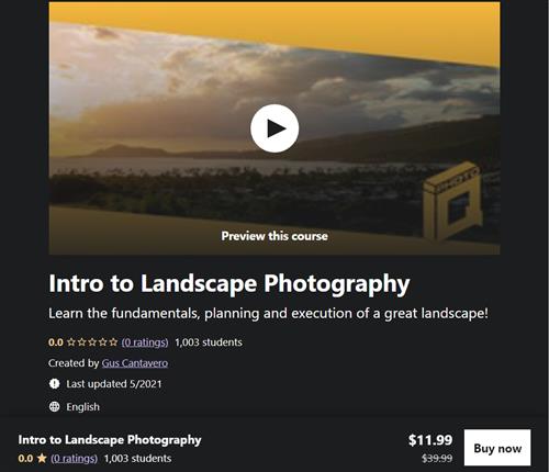 Gus Cantavero - Intro to Landscape Photography