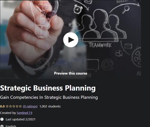 Udemy - Strategic Business Planning