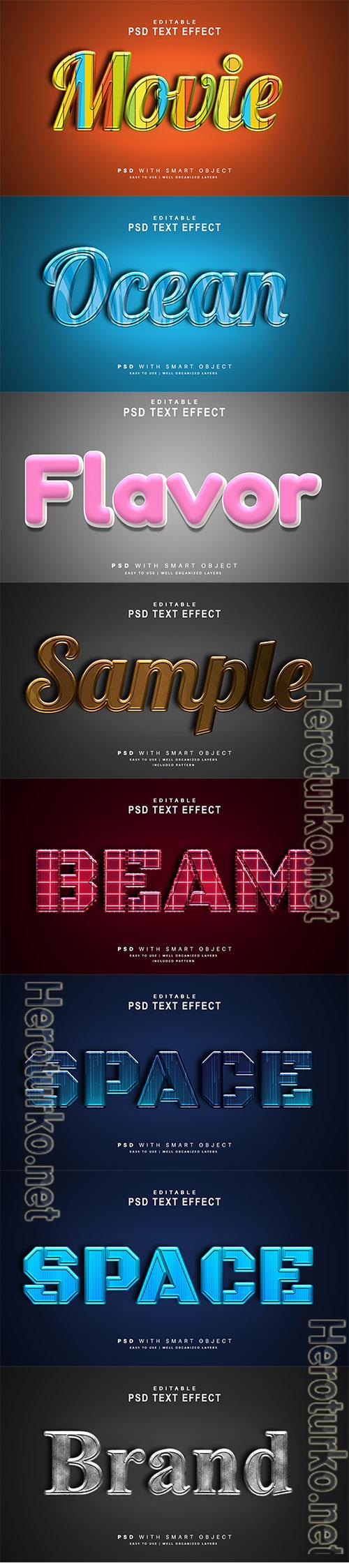 Psd text effect set vol 66