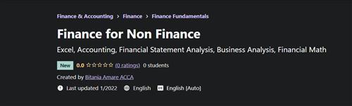 Bitania Amare ACCA – Finance for Non Finance