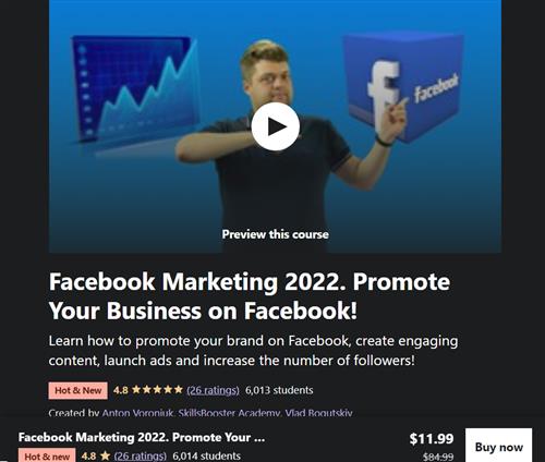 Facebook Marketing 2022 - Promote Your Business on Facebook!