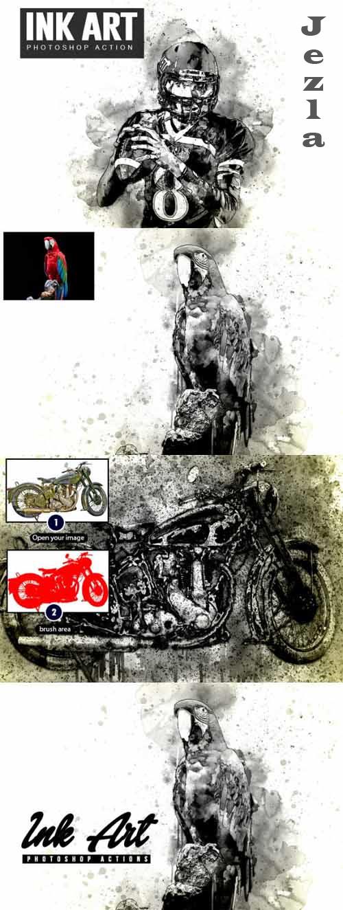 Ink Art Photoshop Actions