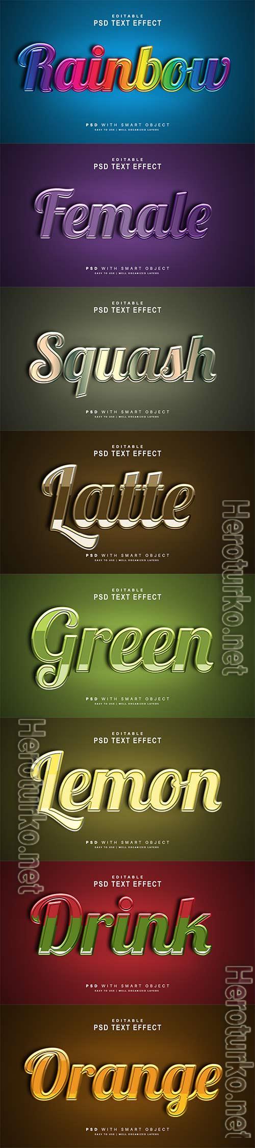 Psd text effect set vol 64 Psd text effect set vol 64