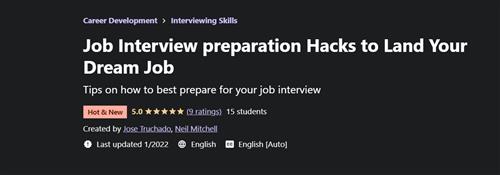Udemy - Job Interview Preparation Hacks to Land Your Dream Job