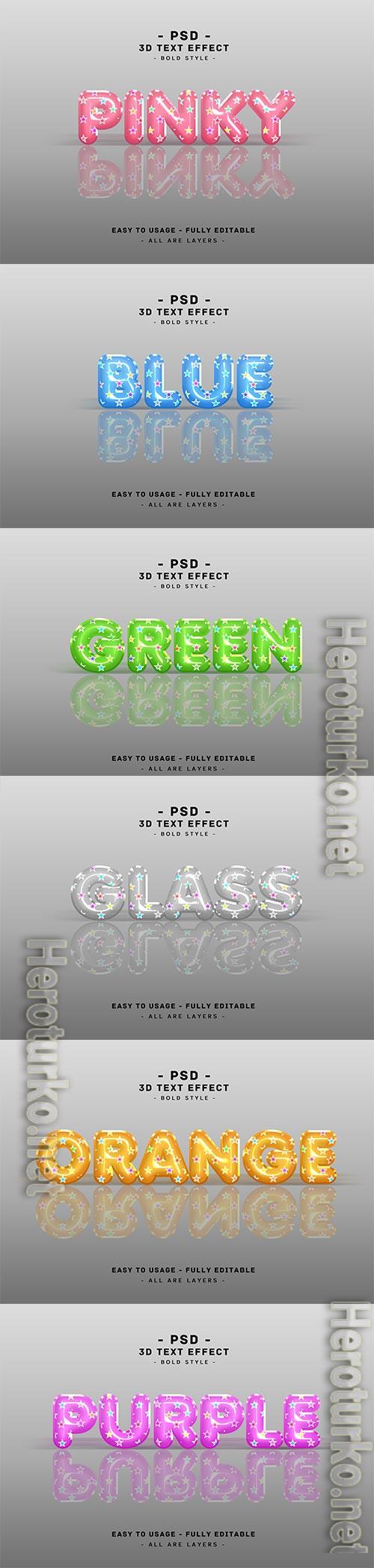 3d balloon text style effect psd 3d balloon text style effect psd