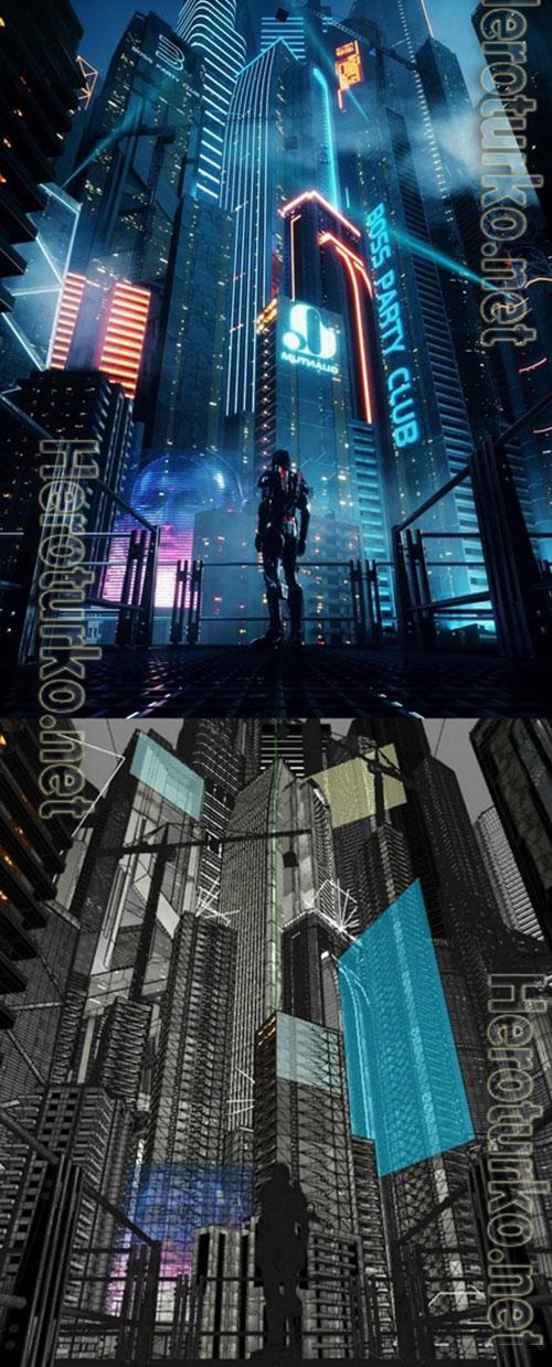 3D Models C4D OCTANE RENDER CYBERPUNK CITY BATMAN GOTHAM CITY CBD SKYSCRAPERS 3D MODEL 3D Models C4D OCTANE RENDER CYBERPUNK CITY BATMAN GOTHAM CITY CBD SKYSCRAPERS 3D MODEL