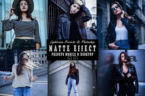 Matte Effect Tone Photoshop Action & Lightrom Presets