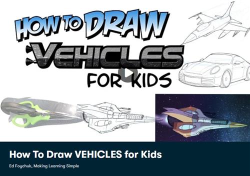 SkillShare – How To Draw VEHICLES for Kids