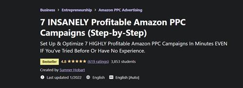 Udemy - 7 INSANELY Profitable Amazon PPC Campaigns (Step-by-Step)