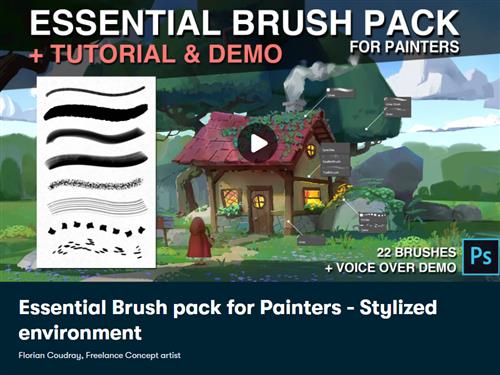 SkillShare – Essential Brush Pack for Painters – Stylized Environment