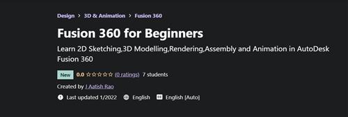 J Aatish Rao - Fusion 360 for Beginners