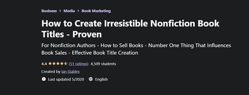 Udemy - How to Create Irresistible Nonfiction Book Titles - Proven
