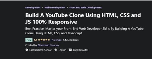 Build A YouTube Clone Using , HTML, CSS and JS 100% Responsive