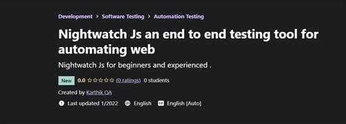 Nightwatch JS an End To End Testing Tool for Automating Web
