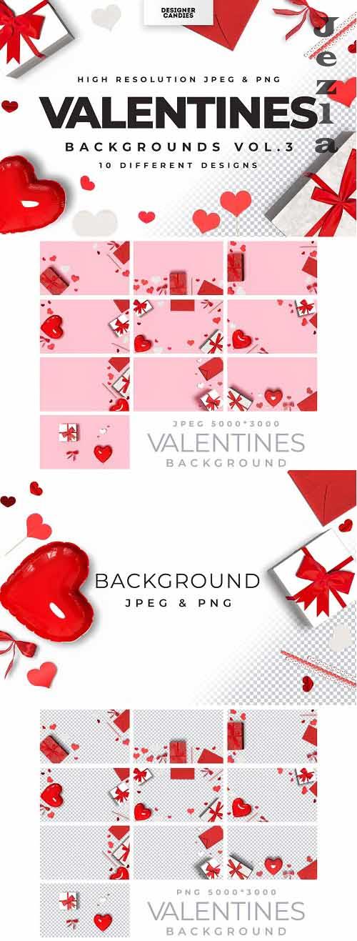 Valentine's Day 3D Backgrounds Vol.3