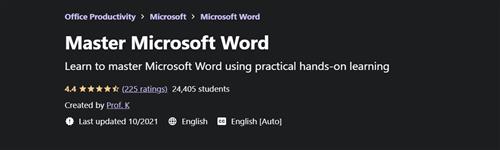 Prof. K - Master Microsoft Word