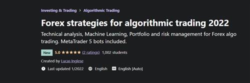 Lucas Inglese - Forex Strategies For Algorithmic Trading 2022