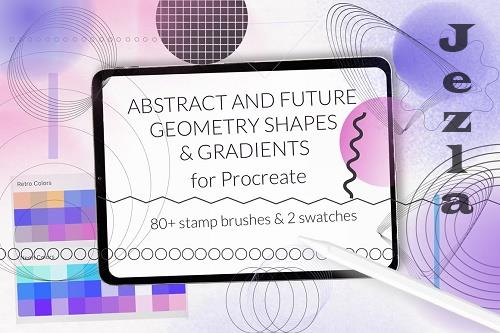 Abstract geometry future gradient - 6550916