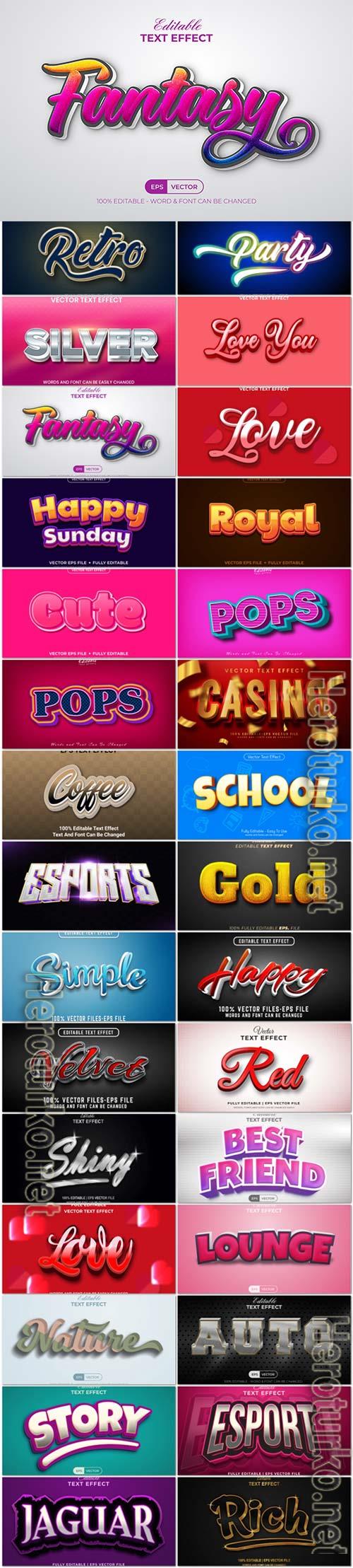 3d editable text style effect vector vol 951 3d editable text style effect vector vol 951