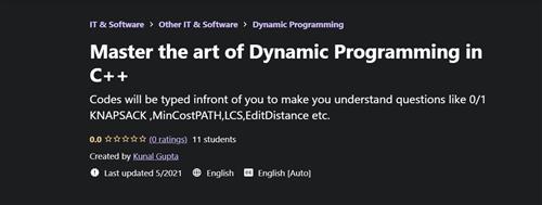 Kunal Gupta - Master the art of Dynamic Programming in C++