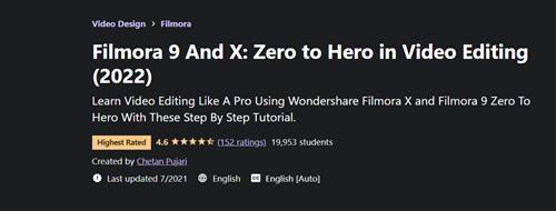 Filmora 9 And X – Zero to Hero in Video Editing (2022)