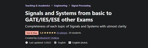 Signals and Systems from basic to GATE/IES/ESE other Exams