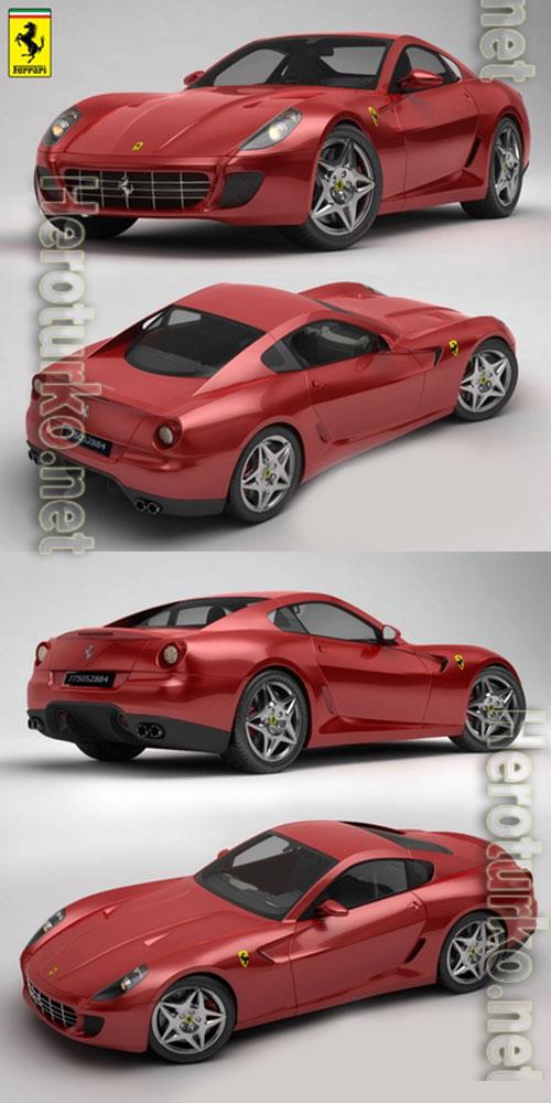 3D Models RED FERRARI CAR 3D Models RED FERRARI CAR