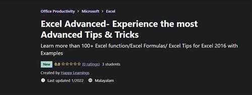 Excel Advanced - Experience The Most Advanced Tips & Tricks